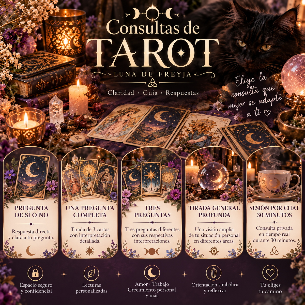 🔮 Consultas de Tarot Personalizadas — Elige tu Lectura