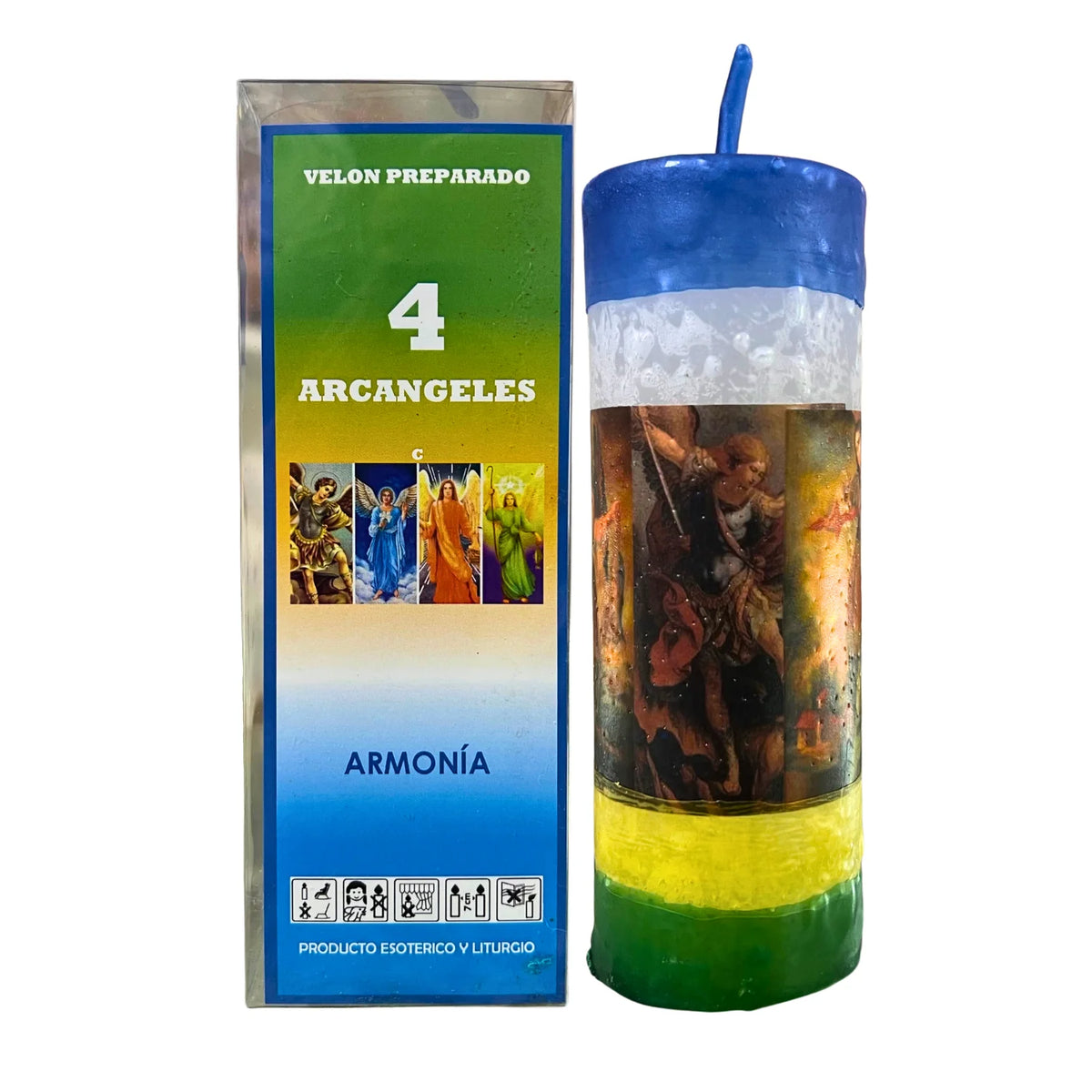 Vela Ritual de los 4 Arcángeles — Amor, Abundancia, Bienestar y Protección