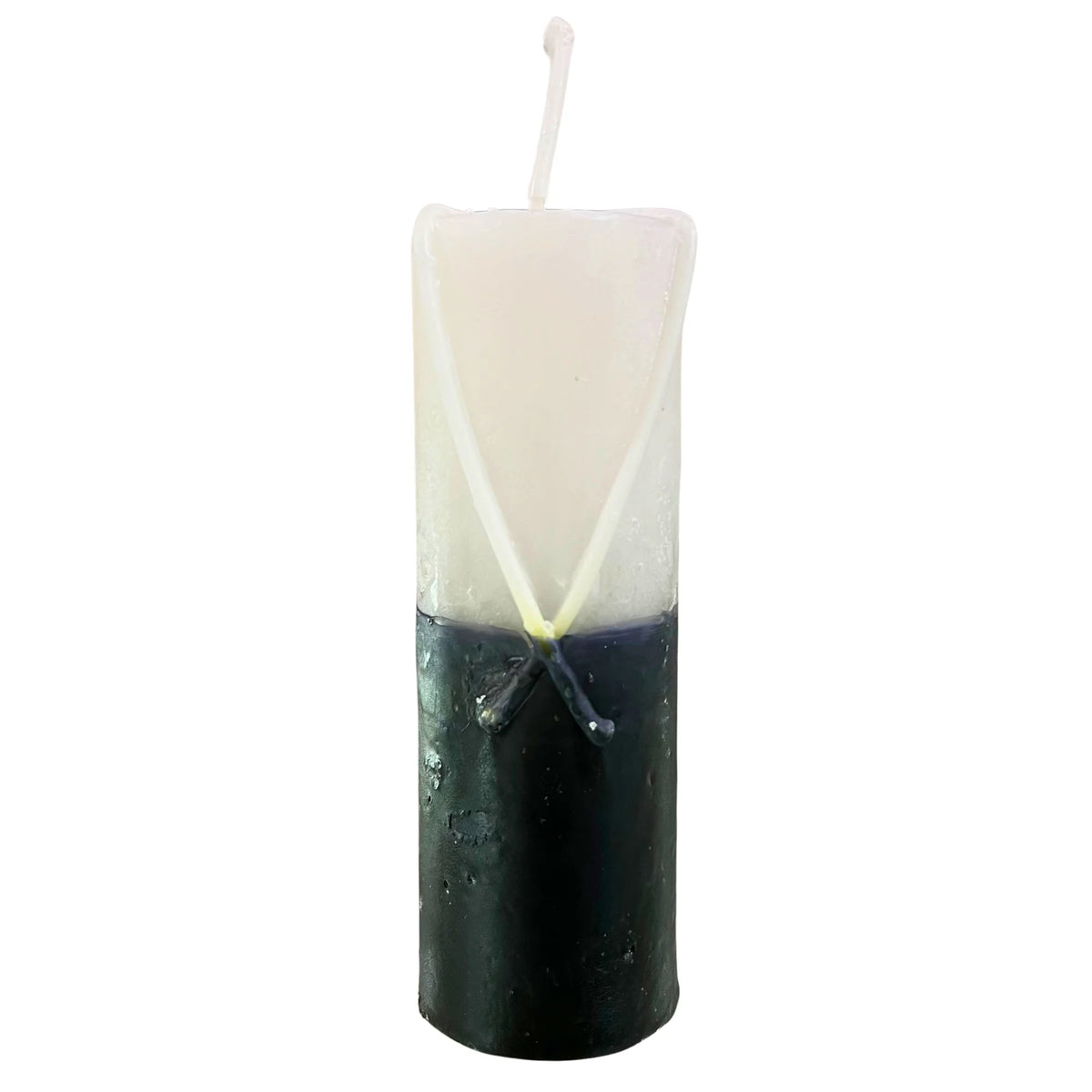 Vela Ritual Cierracaminos con Sal Negra — Protección y Alejamiento
