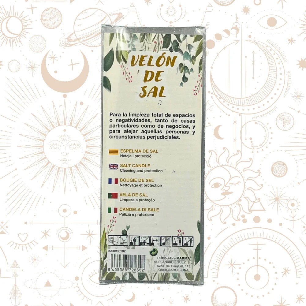 Vela Ritual de Sal — Limpieza Energética y Protección