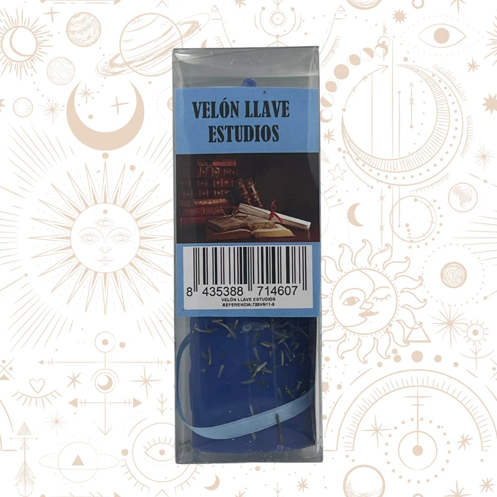 Vela Ritual Llave de los Estudios — Concentración y Éxito Académico