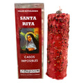 Vela Ritual de Santa Rita — Casos Imposibles con Amuleto y Alfiler