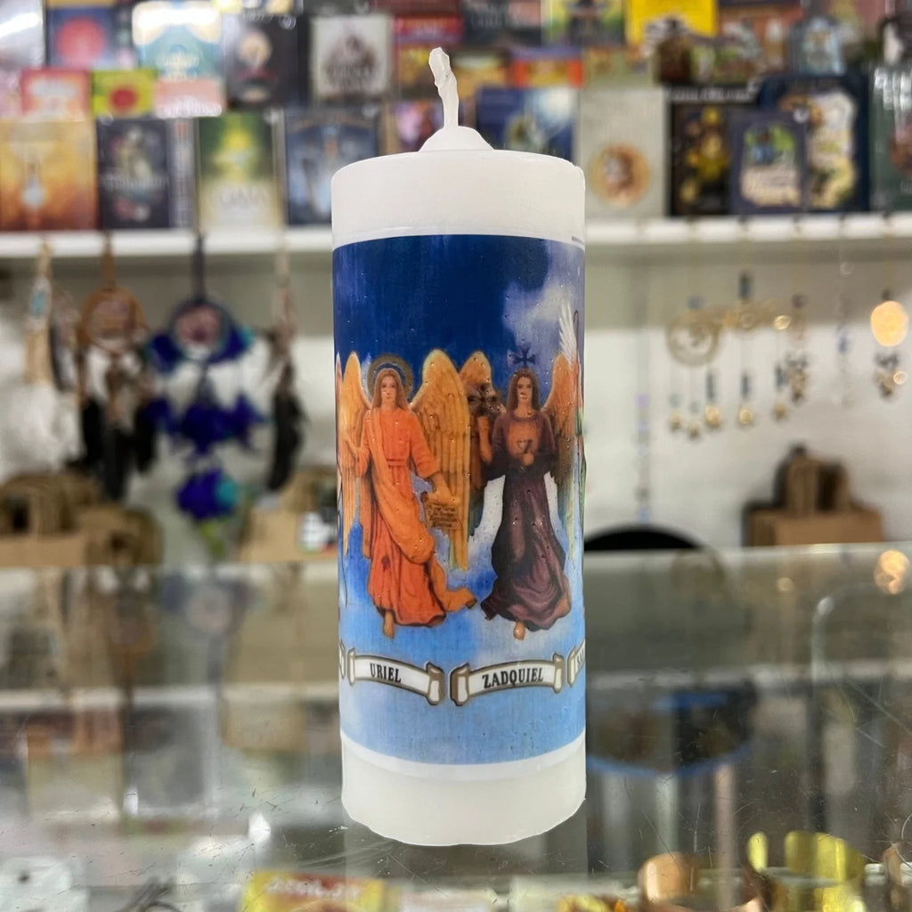 Vela Ritual de los 7 Arcángeles — Protección y Peticiones Espirituales