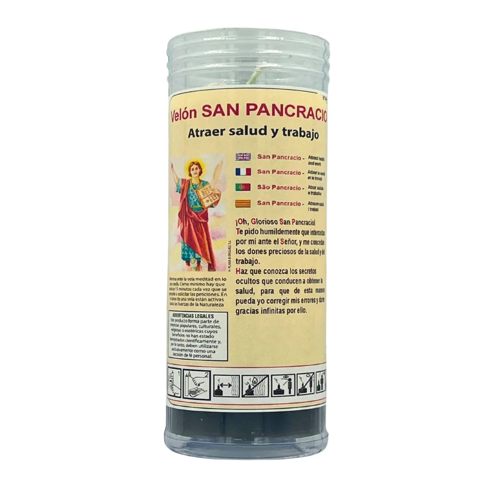 Vela Ritual de San Pancracio — Trabajo, Salud y Prosperidad