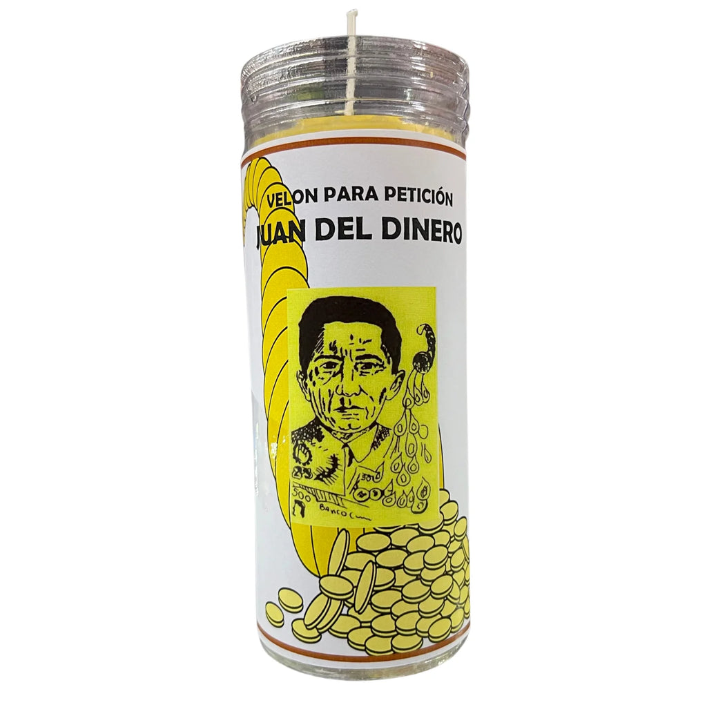 Vela de Juan del Dinero con Aceite Ritual — Abundancia y Prosperidad