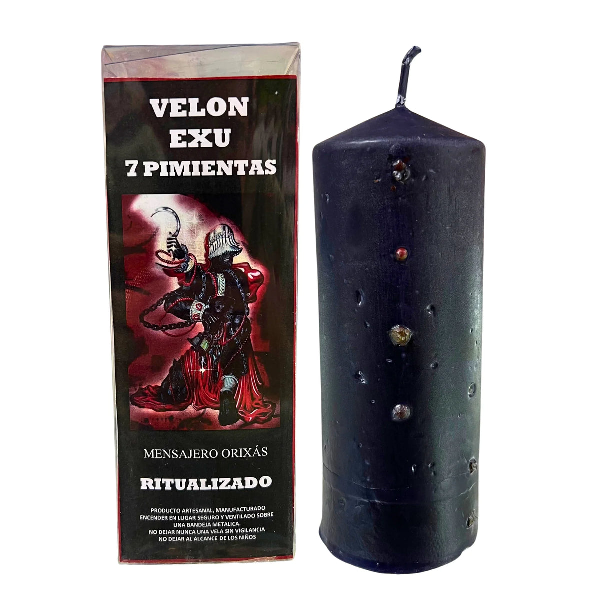 Vela Ritual de Exú y las 7 Pimientas — Abrecaminos y Protección Espiritual