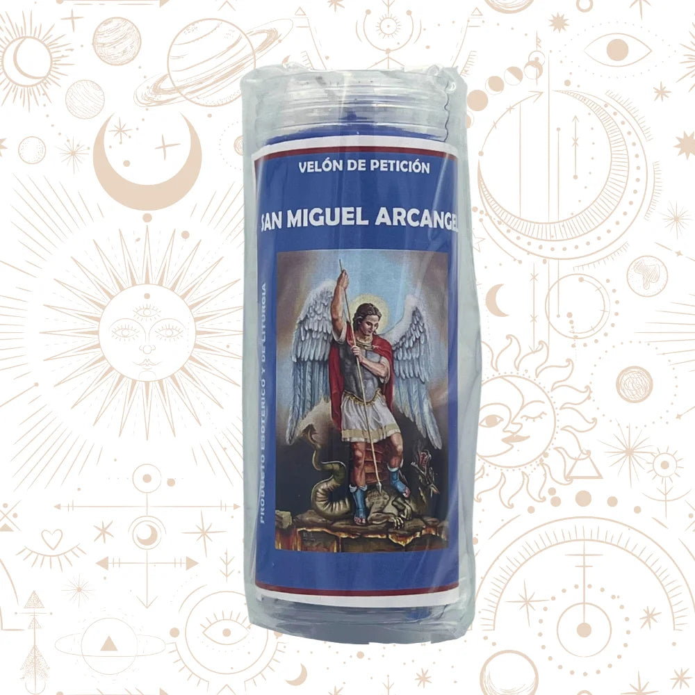 Vela del Arcángel San Miguel — Protección Espiritual con Aceite Litúrgico