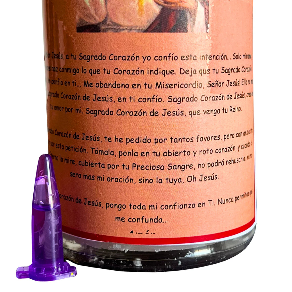 Velón del Sagrado Corazón de Jesús — Protección, Fortaleza y Oración