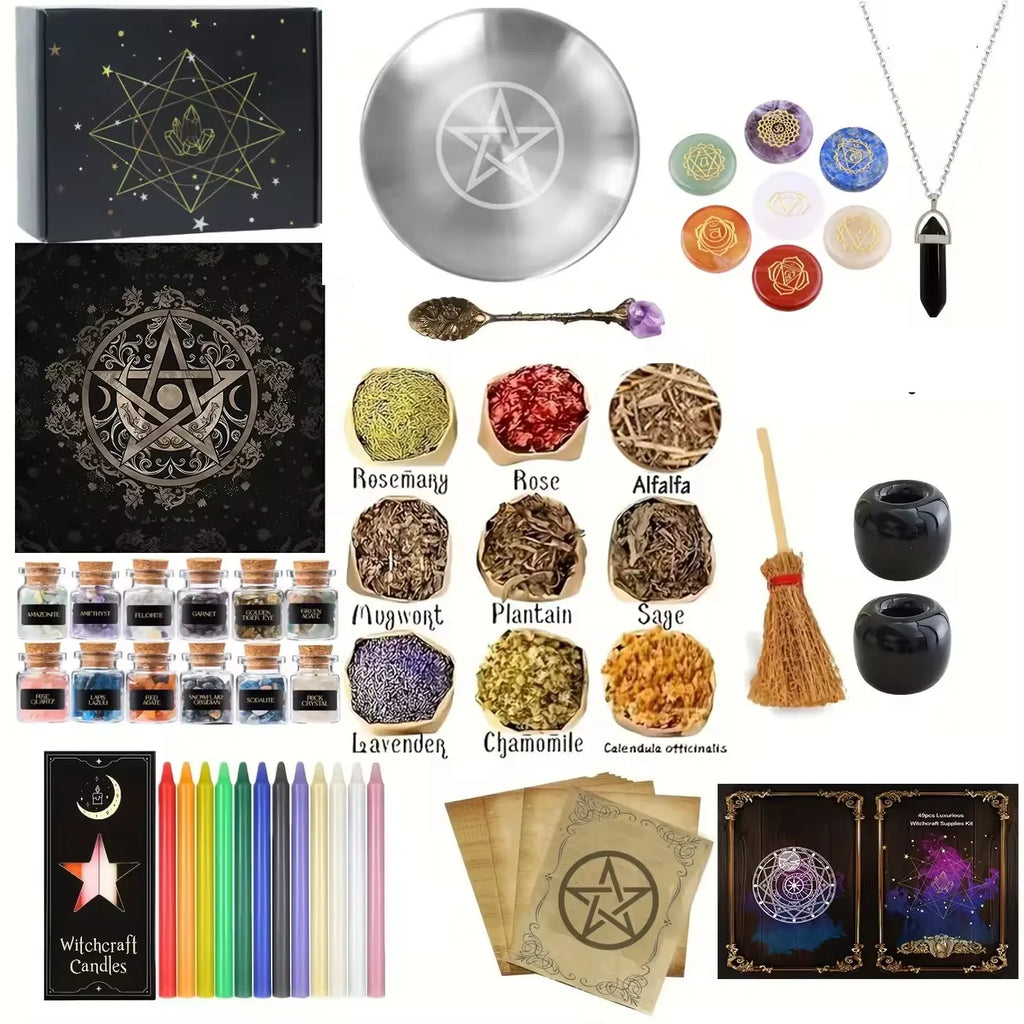 Cofre de Bruja — Kit de Magia y Cristales Naturales
