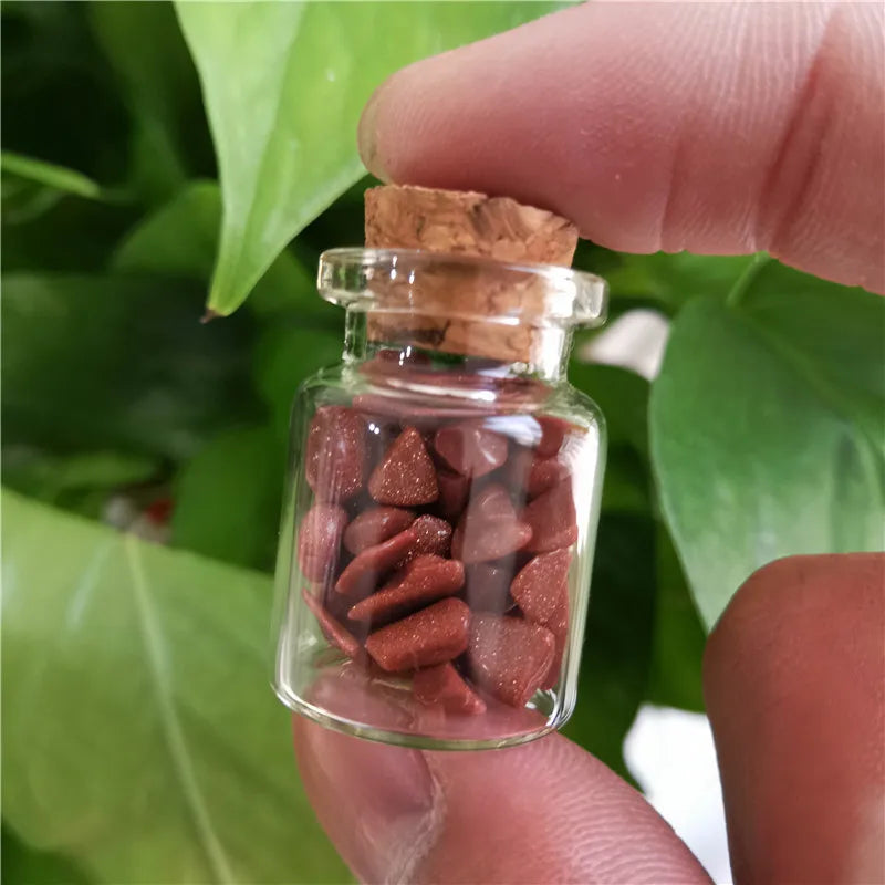 Frascos de Minerales Naturales — Cristales para Rituales y Altares