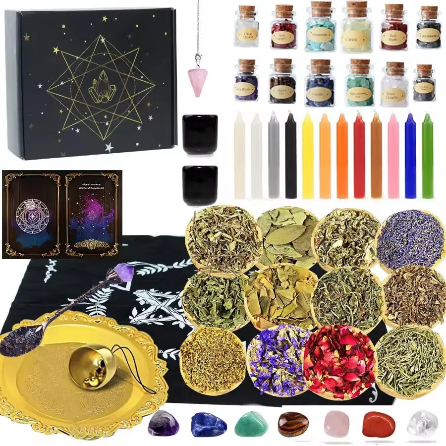 Cofre de Bruja — Kit de Magia y Cristales Naturales