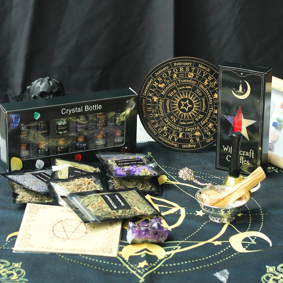 Cofre de Bruja — Kit de Magia y Cristales Naturales