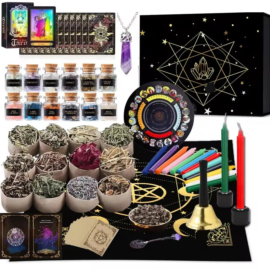 Cofre de Bruja — Kit de Magia y Cristales Naturales