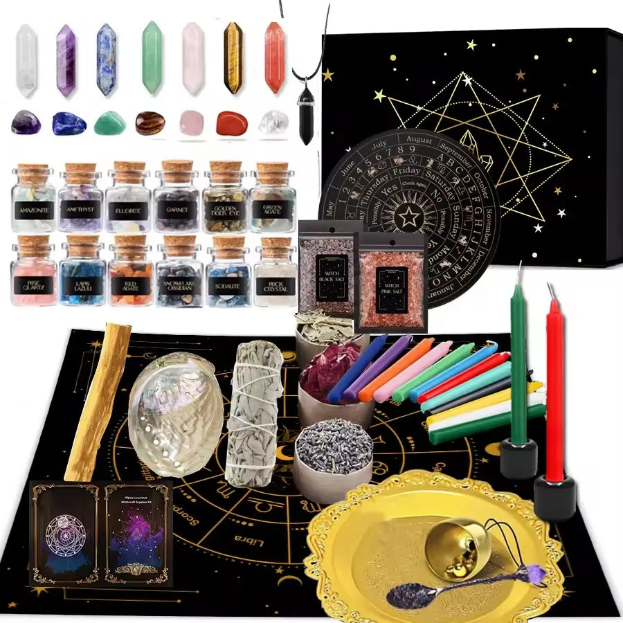 Cofre de Bruja — Kit de Magia y Cristales Naturales
