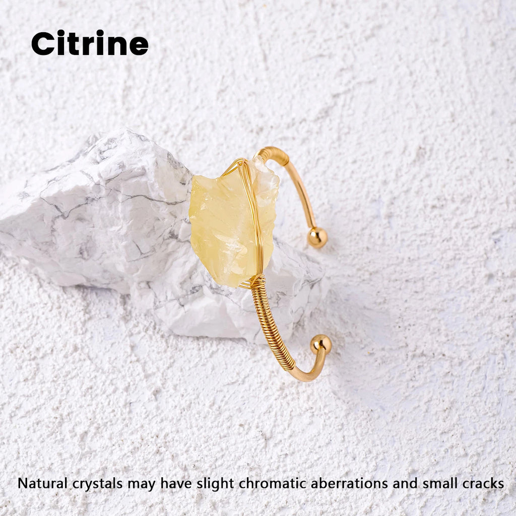Pulsera de Cristal Natural en Bruto — Joyería Espiritual