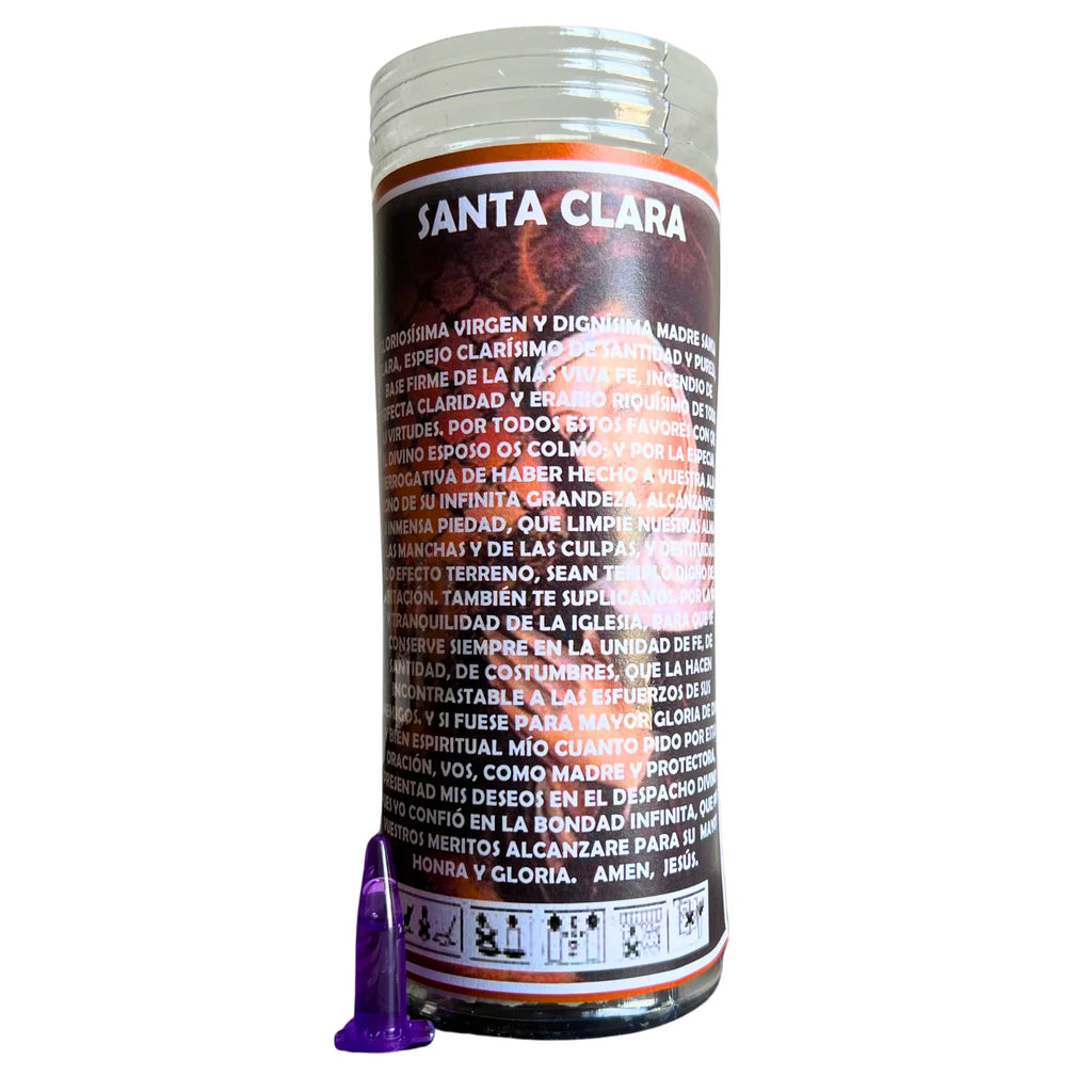 Vela Ritual de Santa Clara — Claridad, Sabiduría y Esperanza