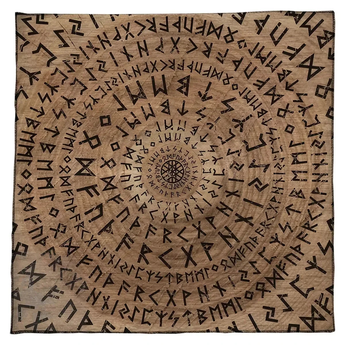 ᚠᚢᚦᚨᚱᚲ Mantel de Altar Nórdico — Runas del Futhark Antiguo