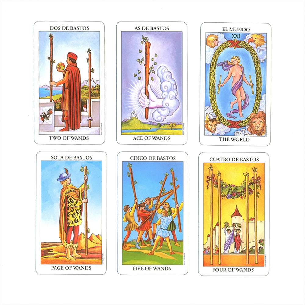 Tarot Rider-Waite en Español — 78 Cartas con Guía para Principiantes