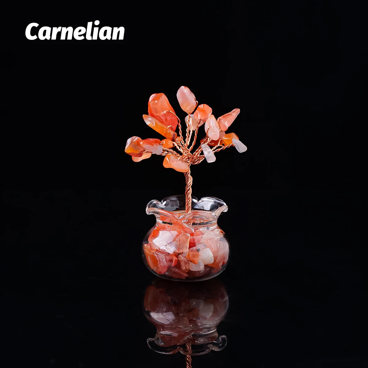Mini Árbol de Cristales Naturales — Árbol de la Abundancia