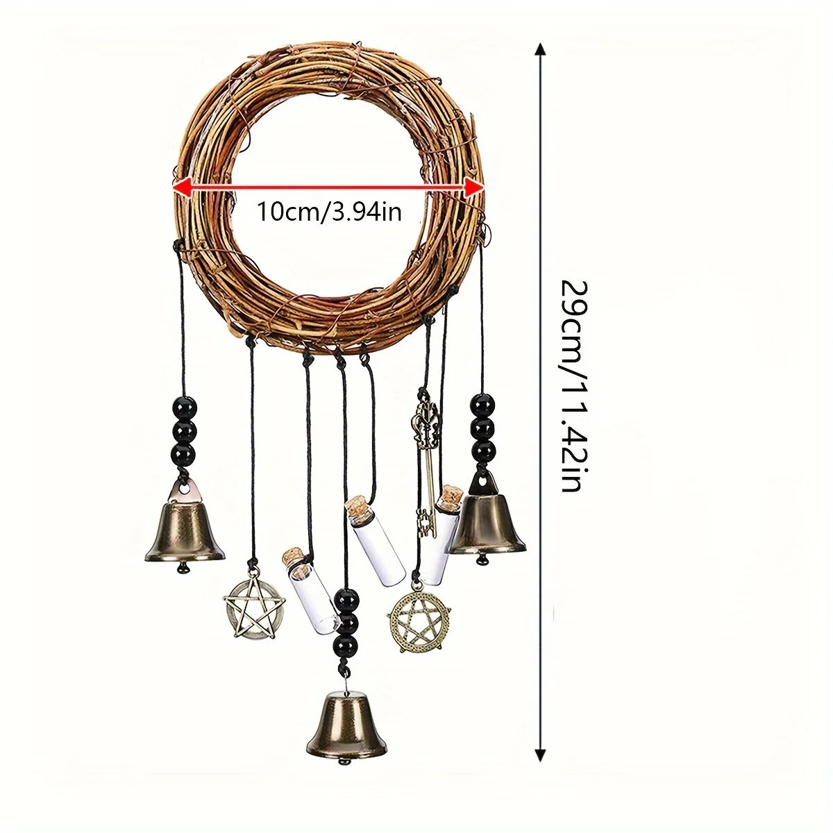 Campanas de Bruja Vintage — Protección y Armonía del Hogar