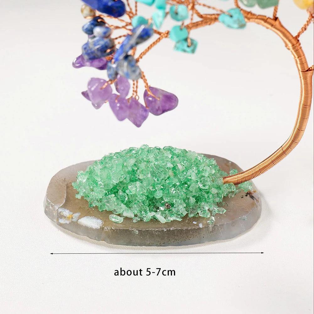 Árbol Fénix de Cristales Naturales — Renacimiento y 7 Chakras