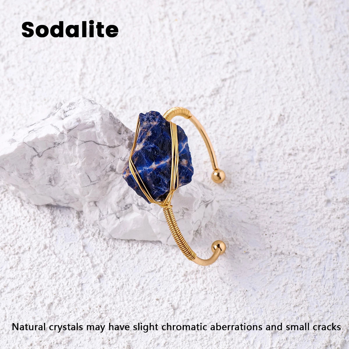 Pulsera de Cristal Natural en Bruto — Joyería Espiritual