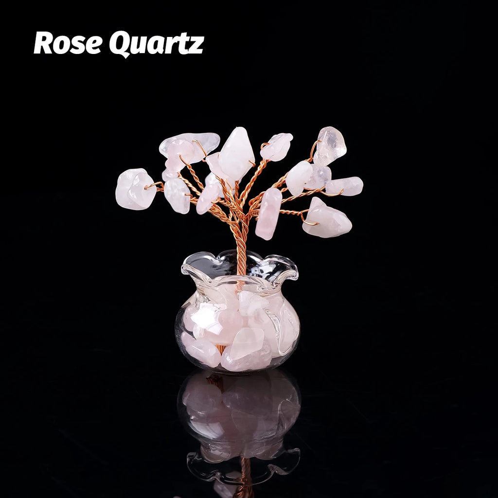 Mini Árbol de Cristales Naturales — Árbol de la Abundancia