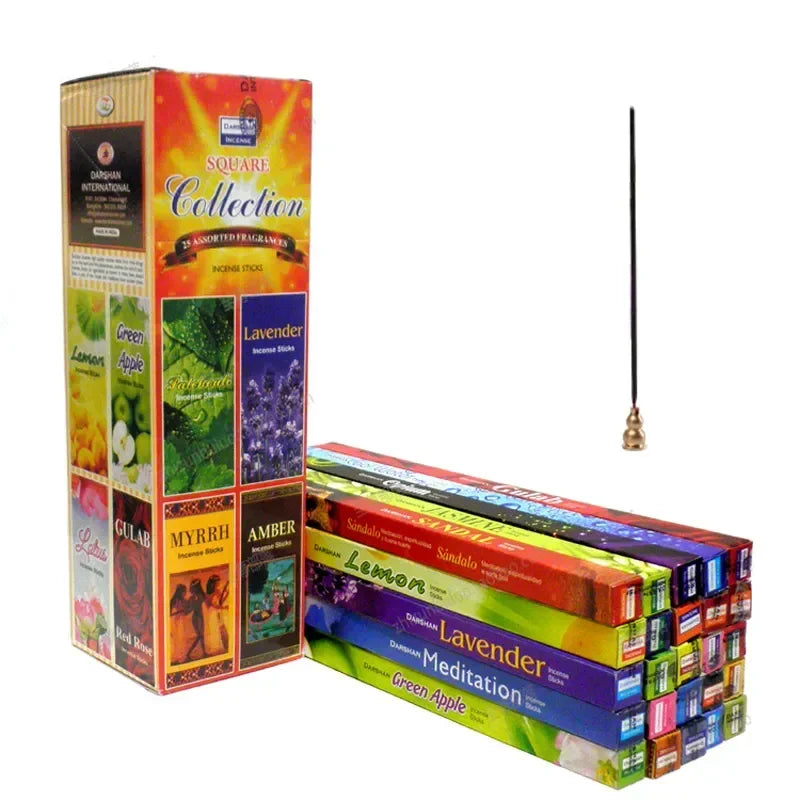 Pack de Inciensos Aromáticos de la India — Lavanda, Salvia Blanca y Sándalo