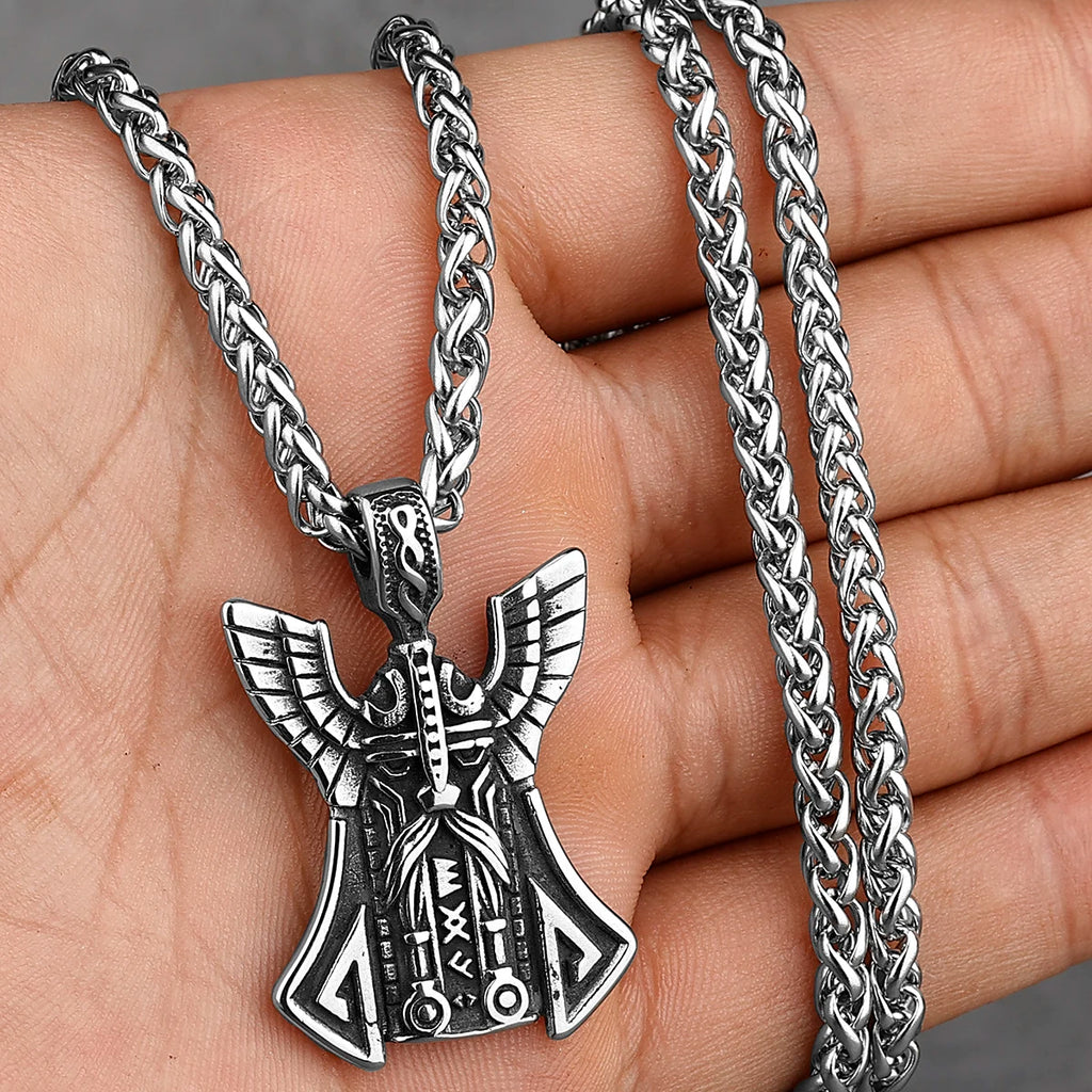 Colgante Vikingo de Odín — Acero Inoxidable 316L
