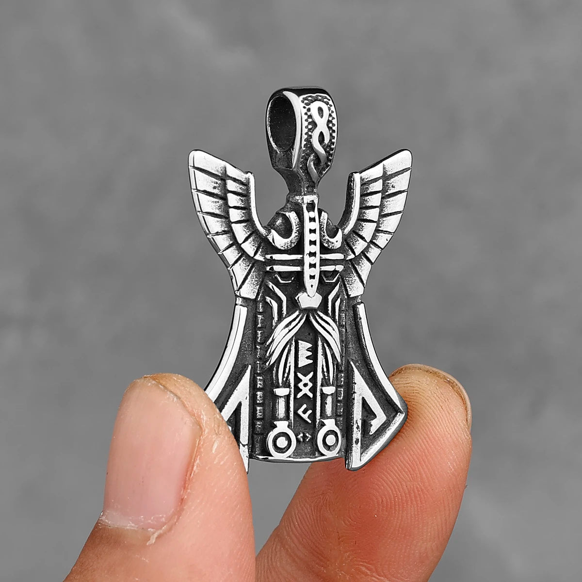 Colgante Vikingo de Odín — Acero Inoxidable 316L