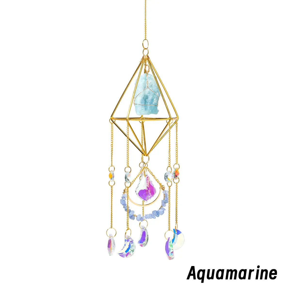Atrapasol de Cristal con Prisma Arcoíris — Decoración Mágica para Ventanas