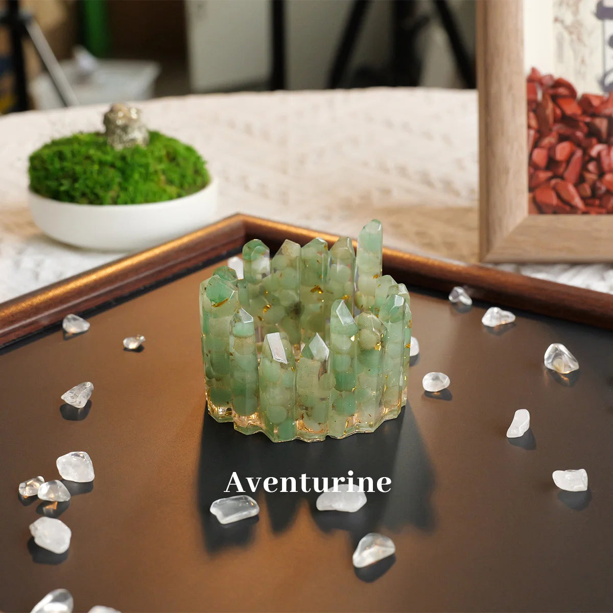 Cuenco Energético de Cristales Naturales — Decoración de Altar