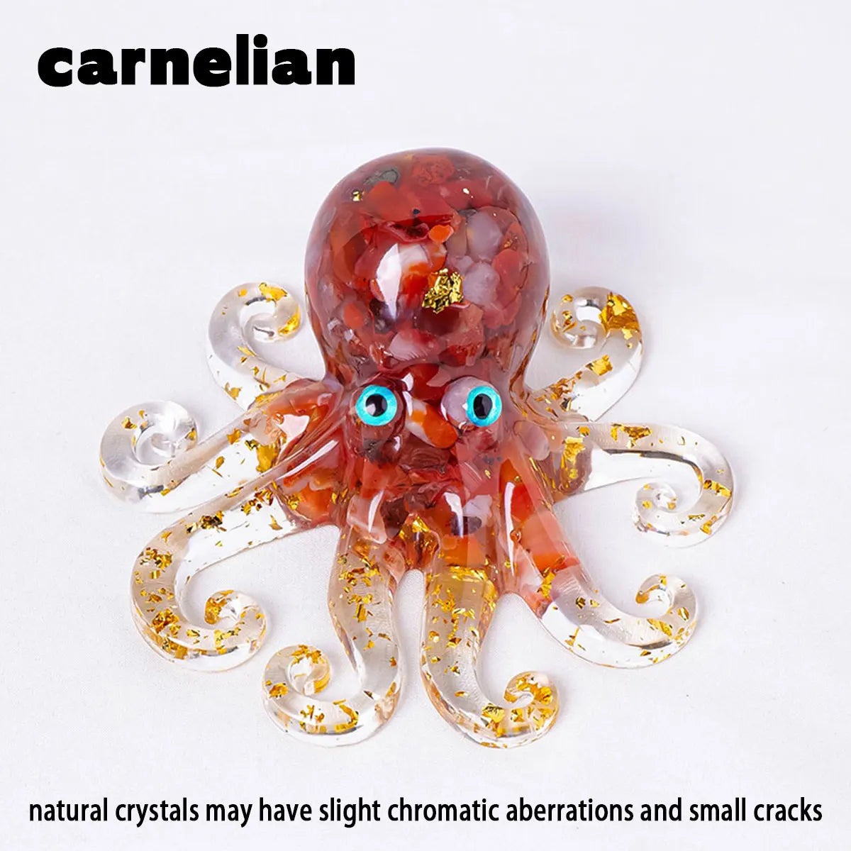 Pulpo de Cristales Naturales — Figura Decorativa Marina