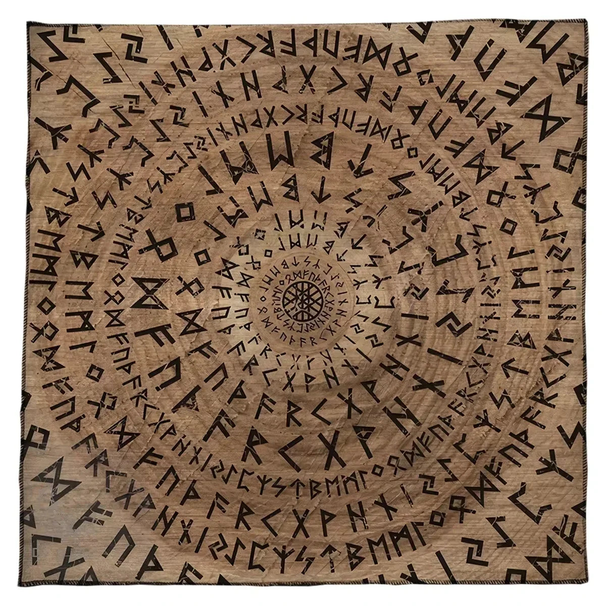 ᚠᚢᚦᚨᚱᚲ Mantel de Altar Nórdico — Runas del Futhark Antiguo