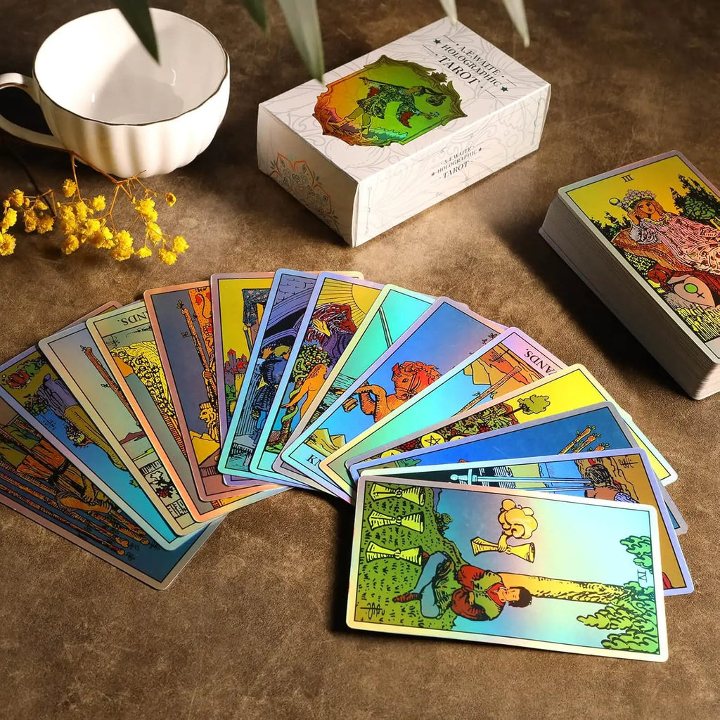 Tarot Arcoíris Holográfico — 78 Cartas de Luz y Magia