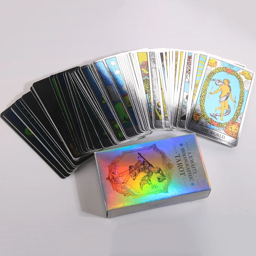 Tarot Arcoíris Holográfico — 78 Cartas de Luz y Magia