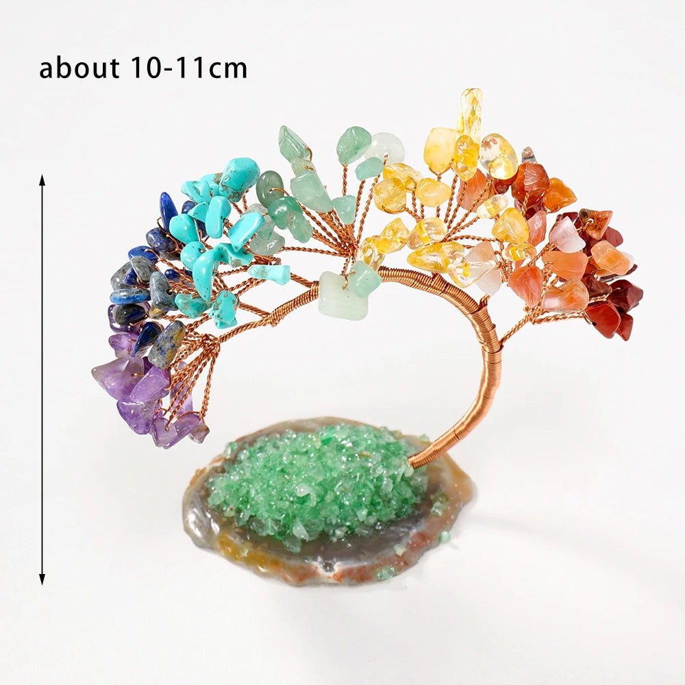 Árbol Fénix de Cristales Naturales — Renacimiento y 7 Chakras
