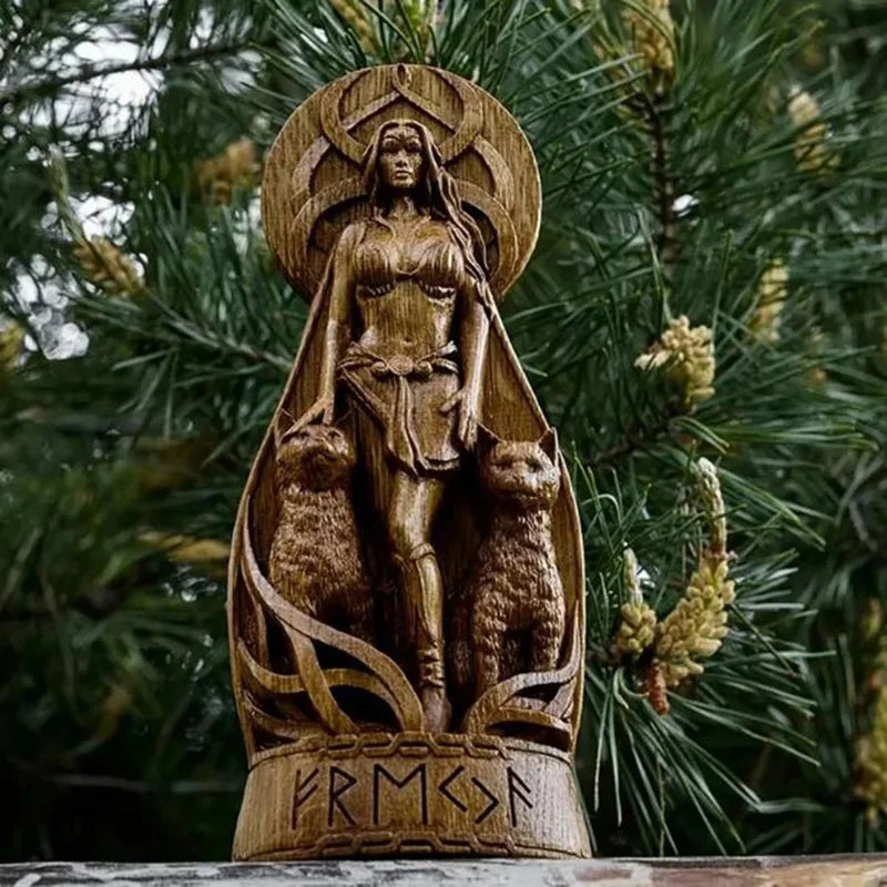Estatua de la Diosa Freyja — Amor, Magia y Poder Femenino