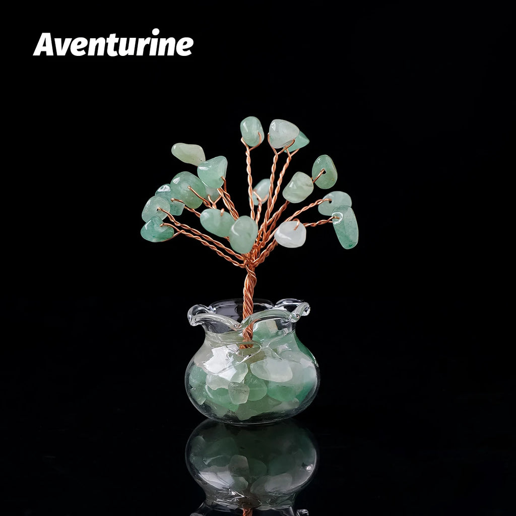 Mini Árbol de Cristales Naturales — Árbol de la Abundancia