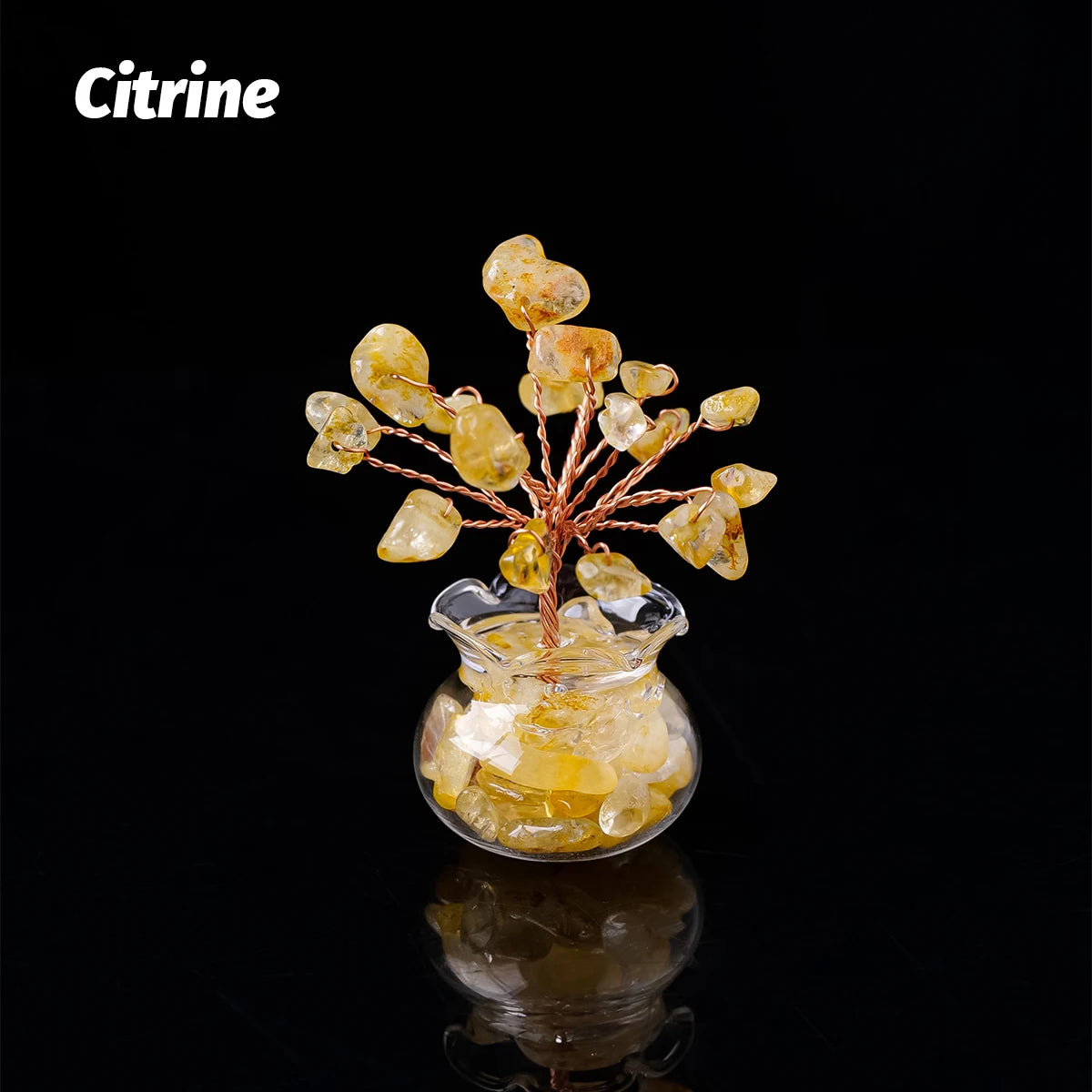 Mini Árbol de Cristales Naturales — Árbol de la Abundancia