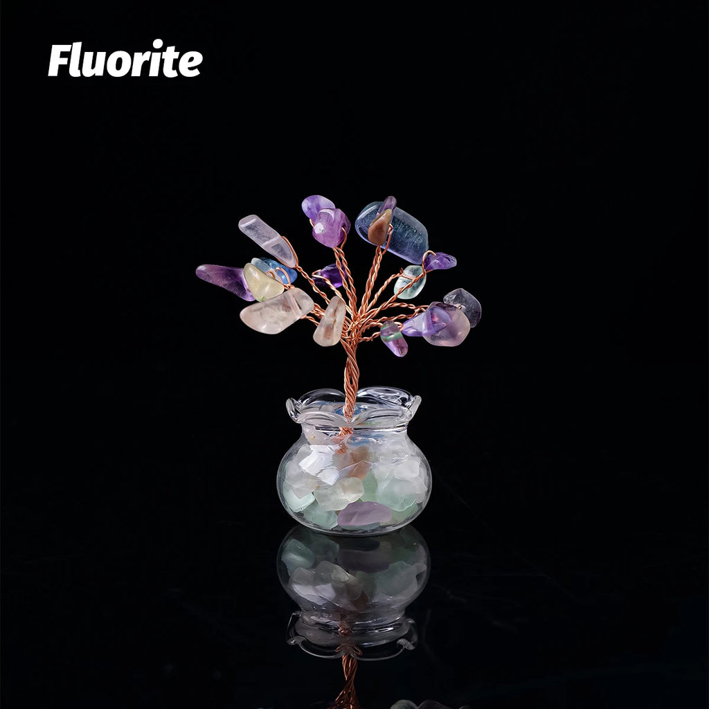 Mini Árbol de Cristales Naturales — Árbol de la Abundancia