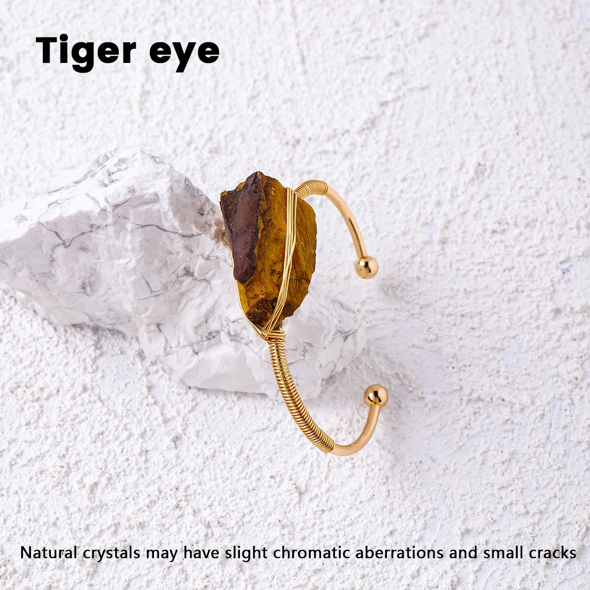 Pulsera de Cristal Natural en Bruto — Joyería Espiritual