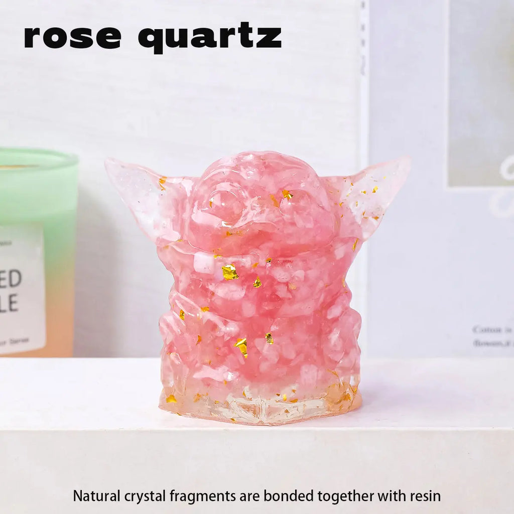 Pequeño Maestro de la Sabiduría — Figura de Cristal Natural