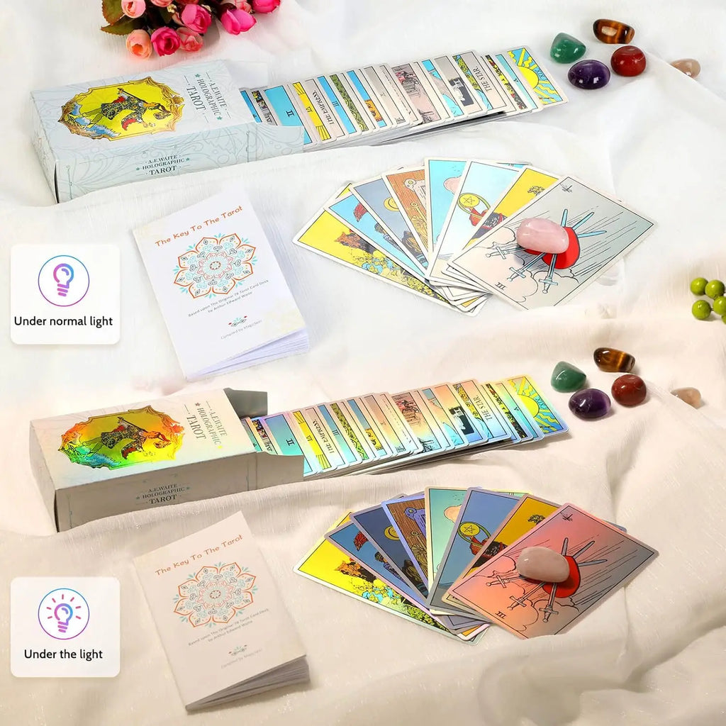 Tarot Arcoíris Holográfico — 78 Cartas de Luz y Magia