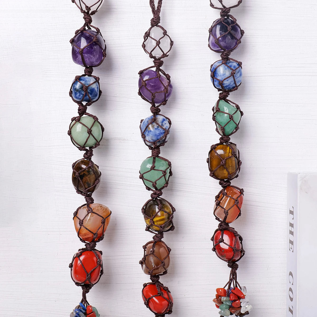 Colgante de Cristales Naturales — Amuleto Decorativo de Chakras