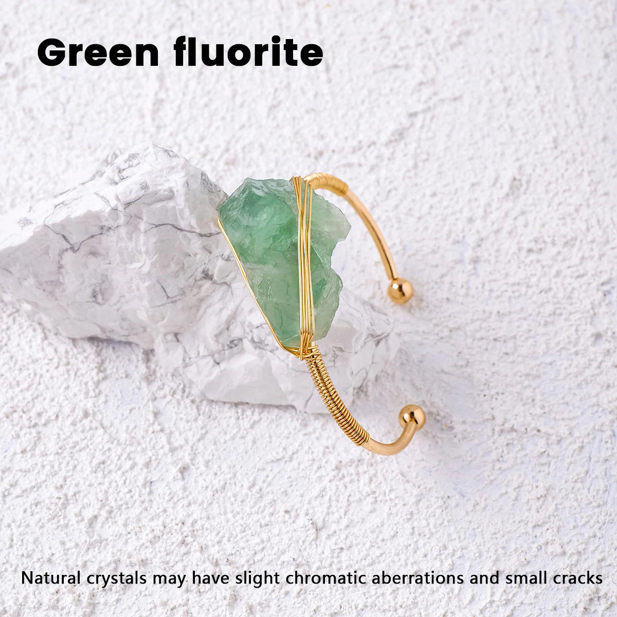 Pulsera de Cristal Natural en Bruto — Joyería Espiritual