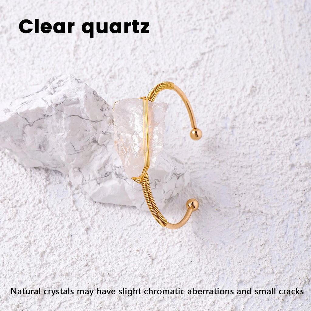 Pulsera de Cristal Natural en Bruto — Joyería Espiritual