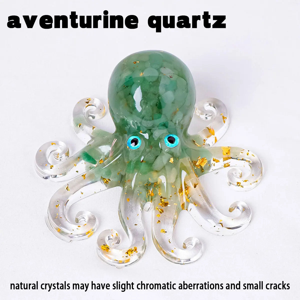 Pulpo de Cristales Naturales — Figura Decorativa Marina