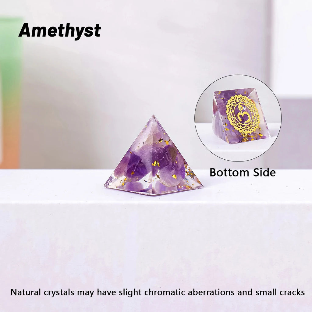 Minipirámides de Cristales Naturales — Amuletos para Altares y Chakras