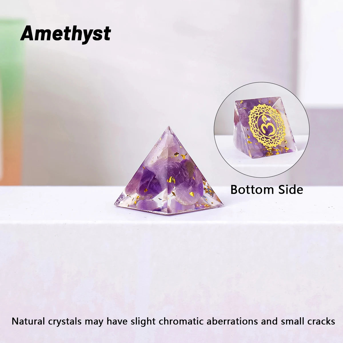 Minipirámides de Cristales Naturales — Amuletos para Altares y Chakras